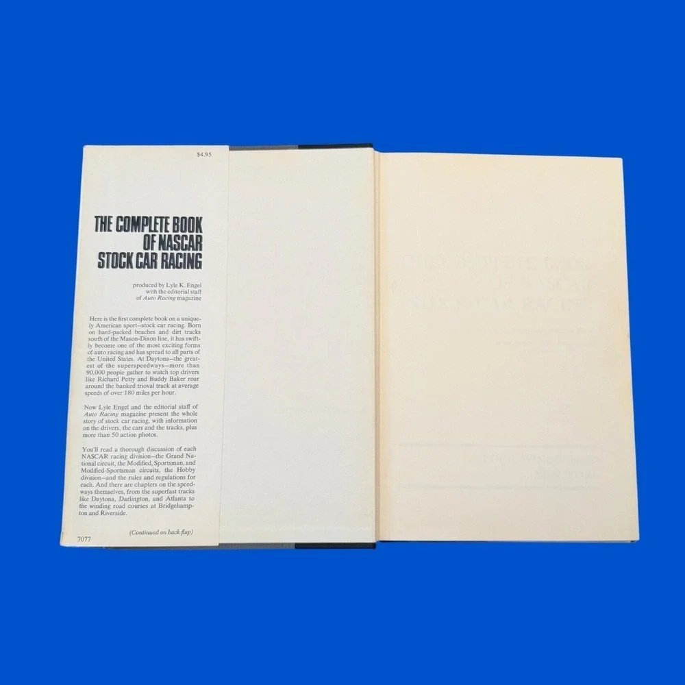 Vintage 1969 The Complete Book of NASCAR Stock Car Racing Lyle K Engel Hardcover